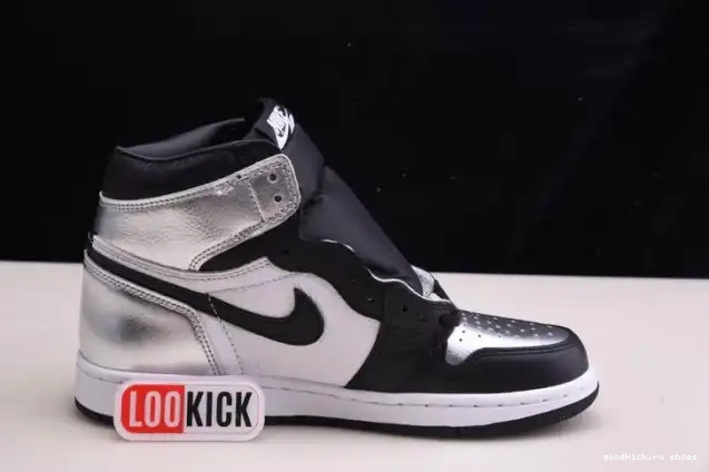 SILVER JORDAN WMNS 1 OG HIGH AIR TOE CD0461-001 0624